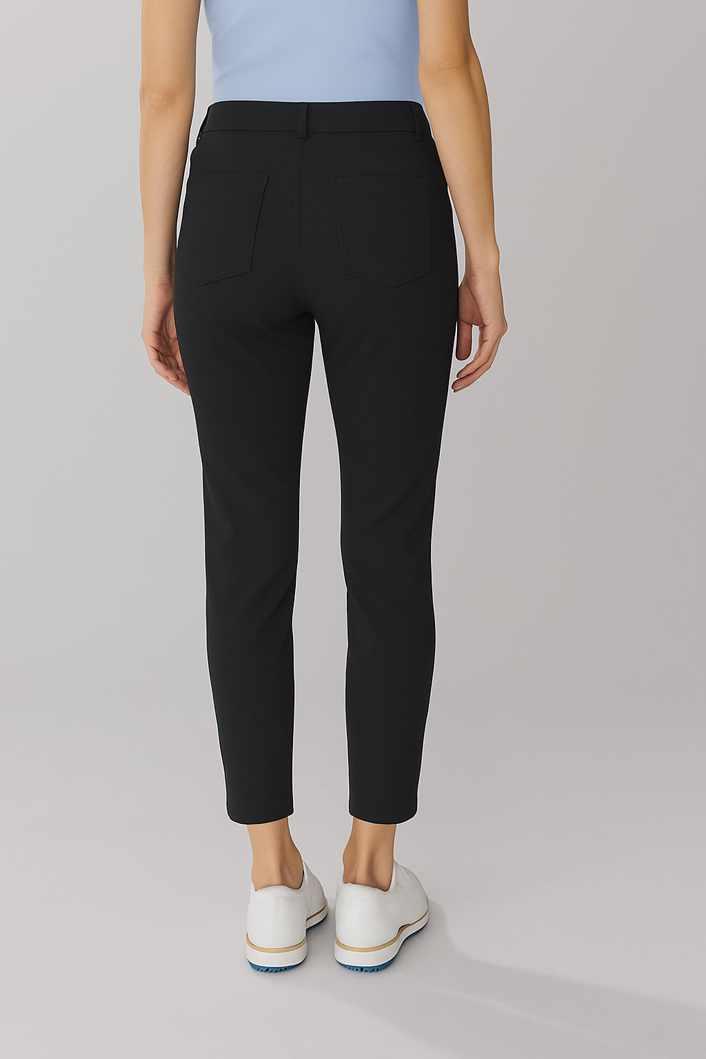 Womens Golf Capri Black