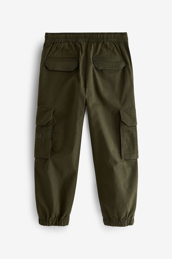 Boys Cargo Trousers Kakhi green