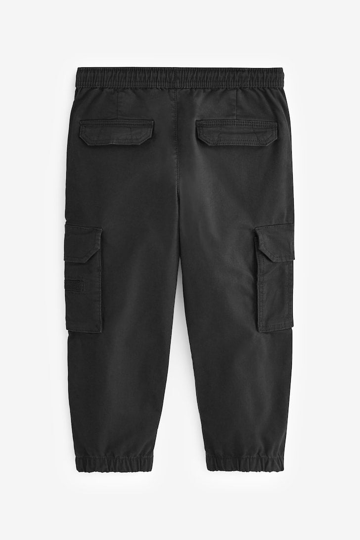 Boys Cargo Trousers Black