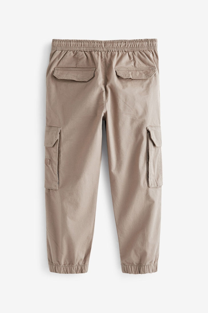 Boys Cargo Trousers Stone