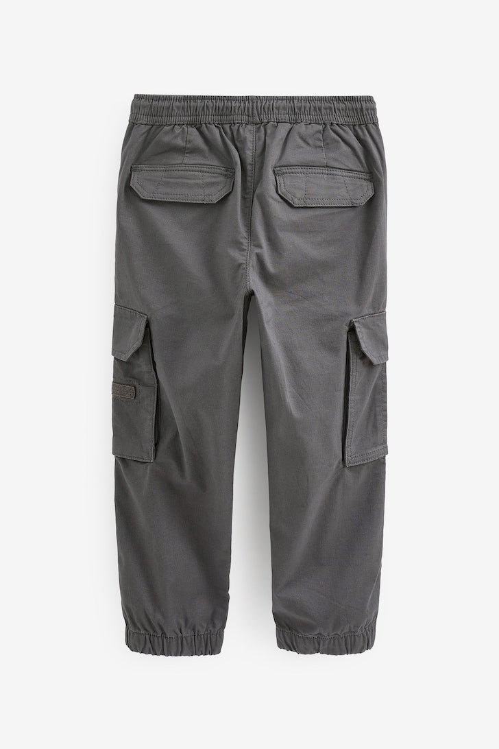 Boys Cargo Trousers Charcoal Grey