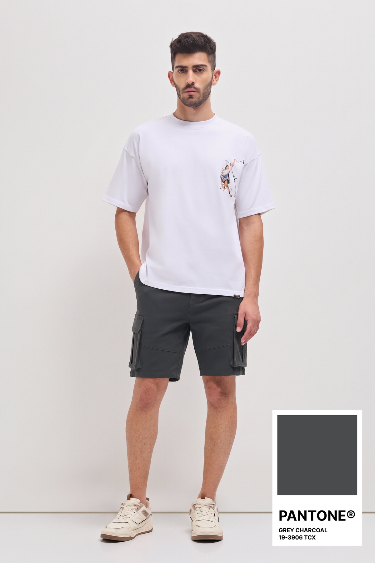 Classic Cargo Shorts Grey Charcoal