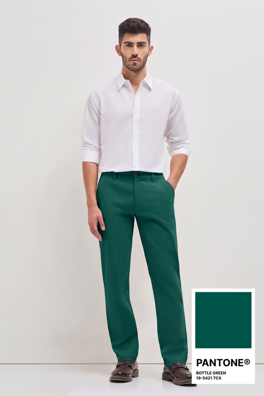 Classic Casual Chinos Bottle Green