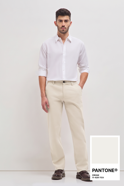 Classic Casual Chinos Cream