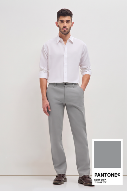 Classic Casual Chinos Light Grey