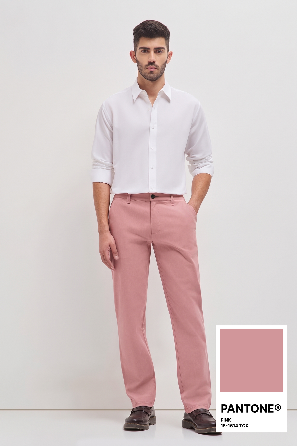 Classic Casual Chinos Pink