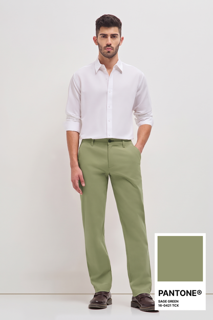 Classic Casual Chinos Sage Green