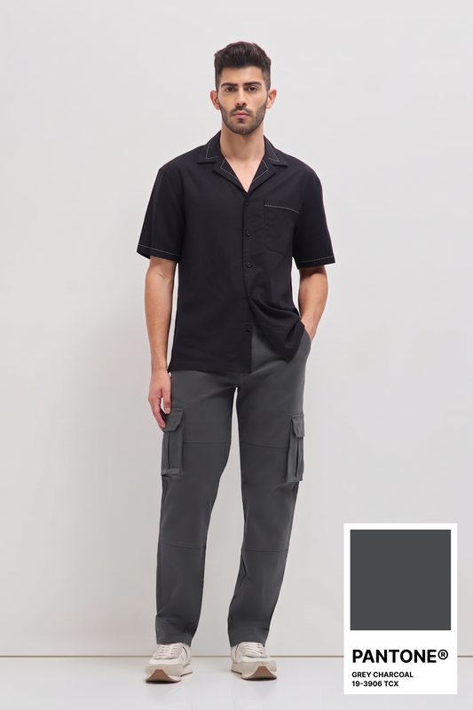 Classic Cargo Trouser Grey Charcoal