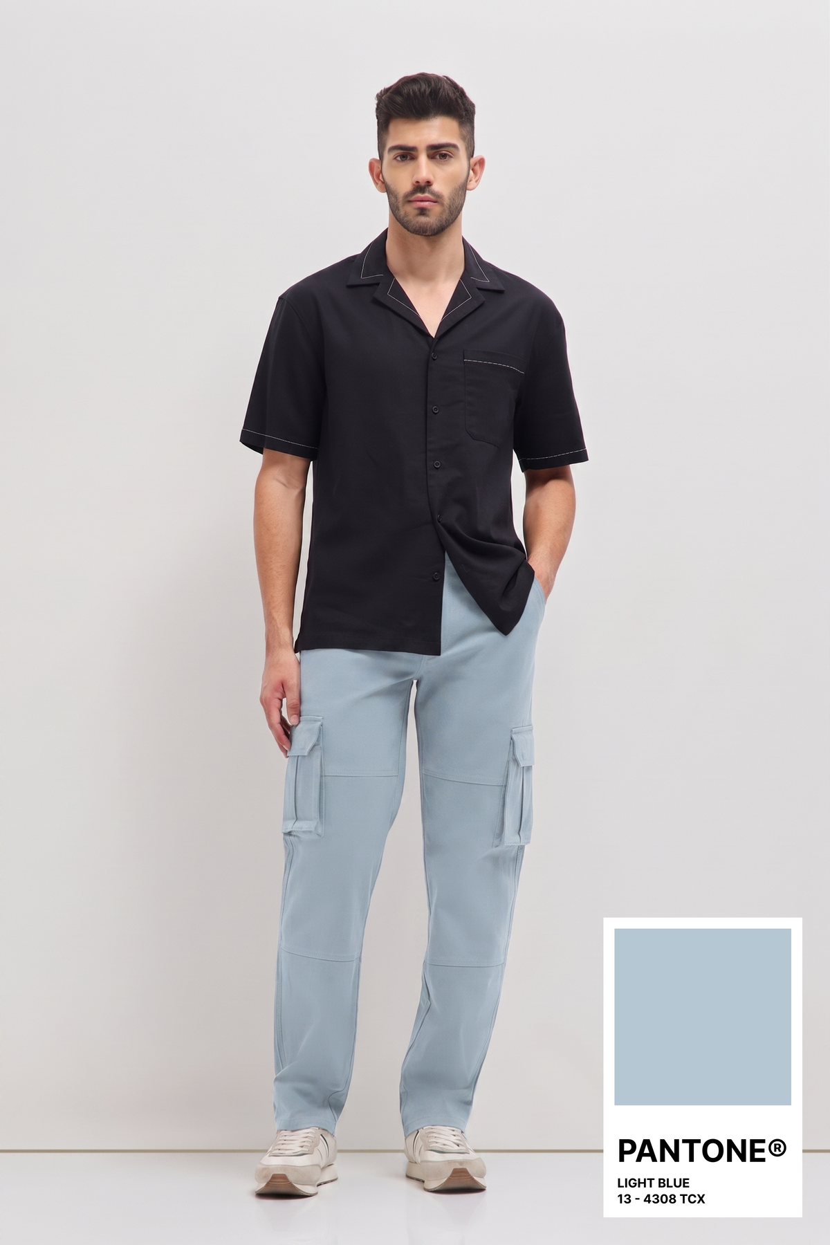 Classic Cargo Trouser Light Blue