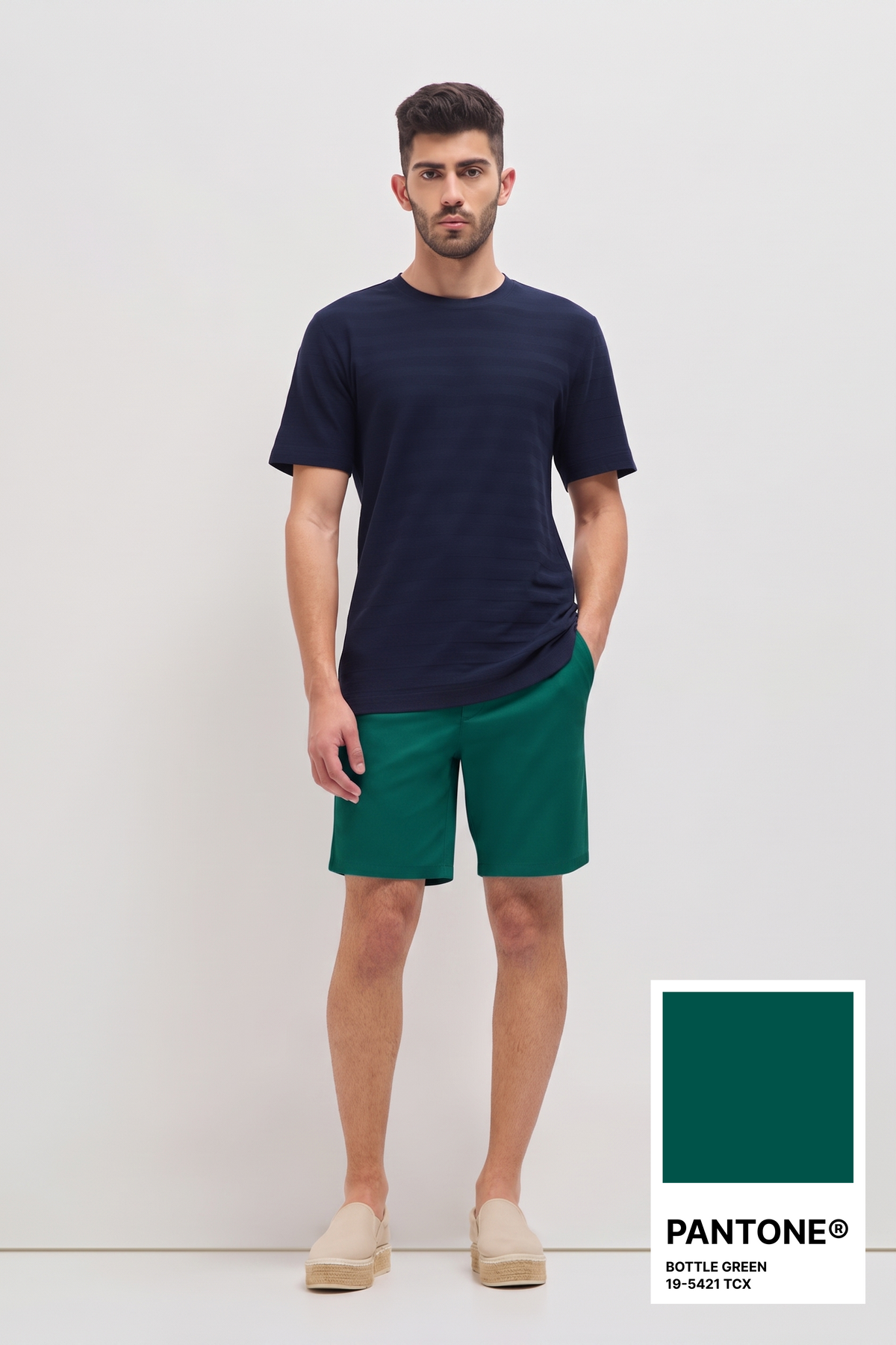 Chino shorts Bottle Green