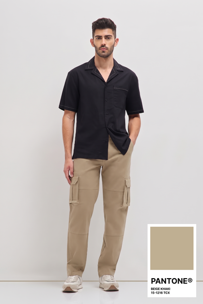 Classic Cargo Trouser Beige Khaki