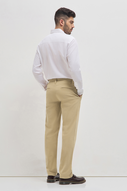 Classic Casual Chinos Beige Khaki