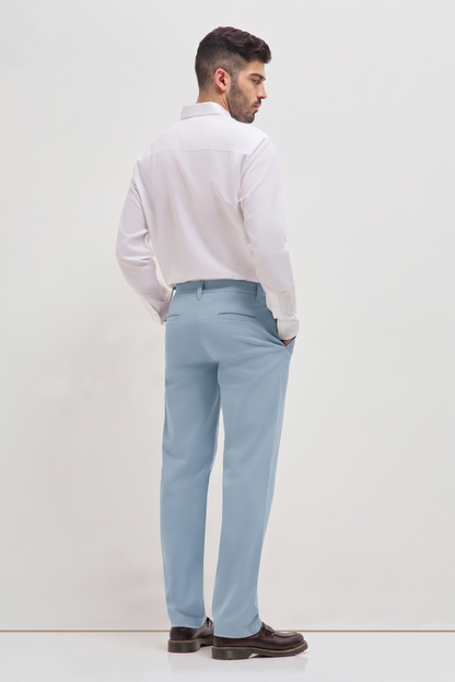 Classic Casual Chinos Light Blue