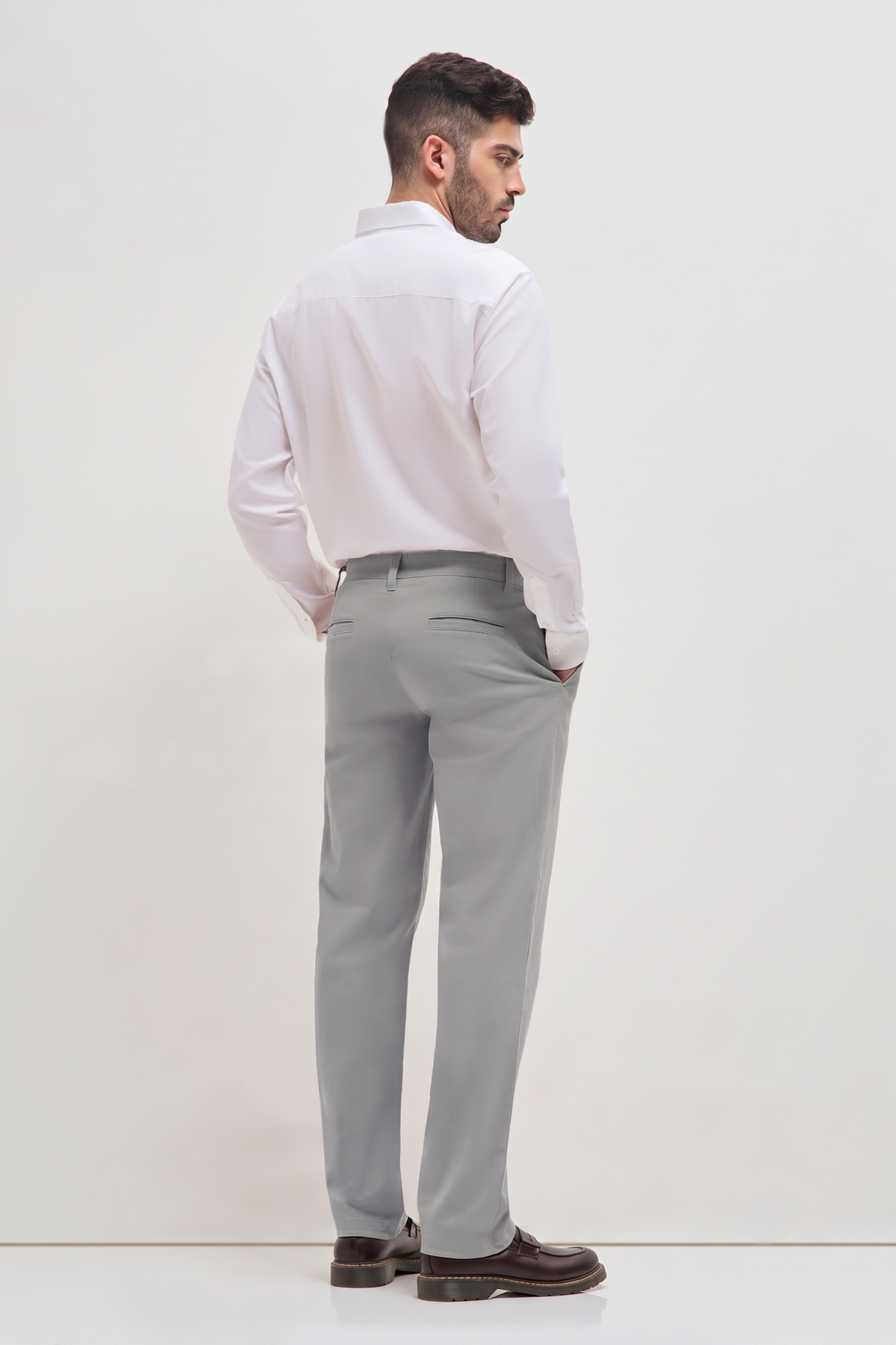 Classic Casual Chinos Light Grey