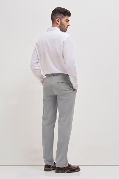 Classic Casual Chinos Light Grey