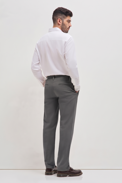 Classic Casual Chinos Grey Charcoal