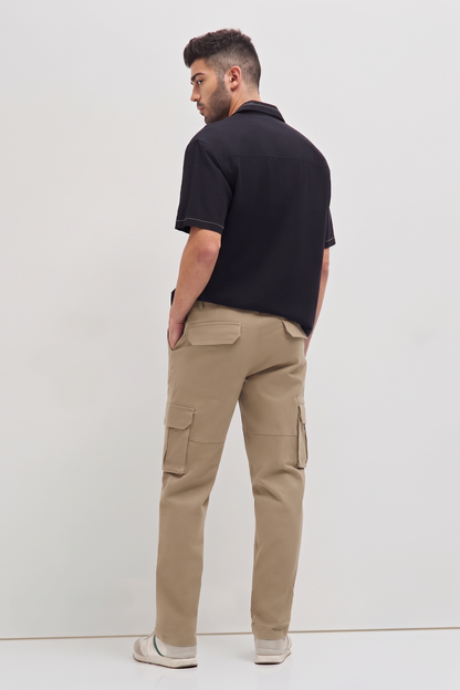 Classic Cargo Trouser Beige Khaki