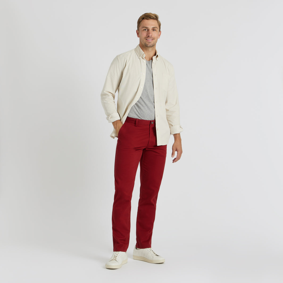 Classic Casual Chinos Maroon