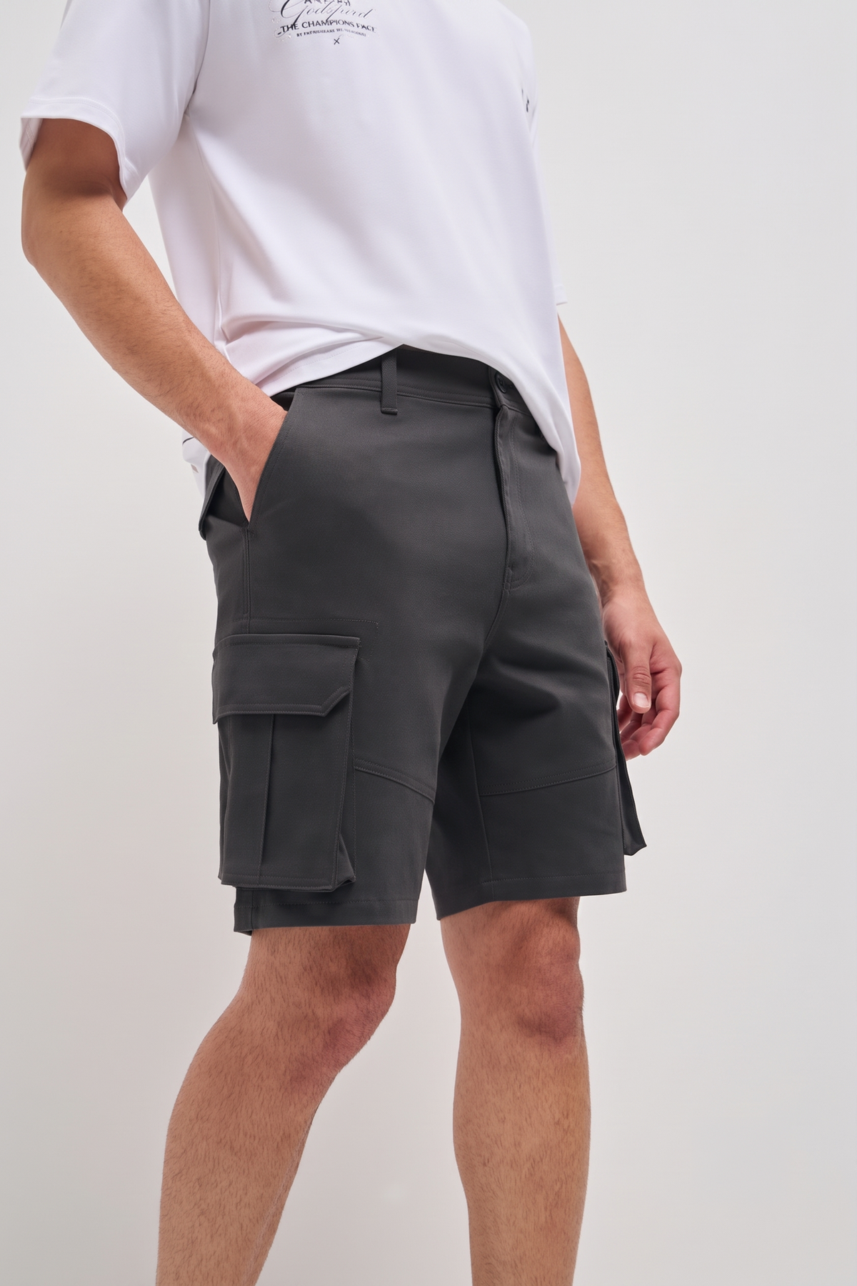 Classic Cargo Shorts Grey Charcoal