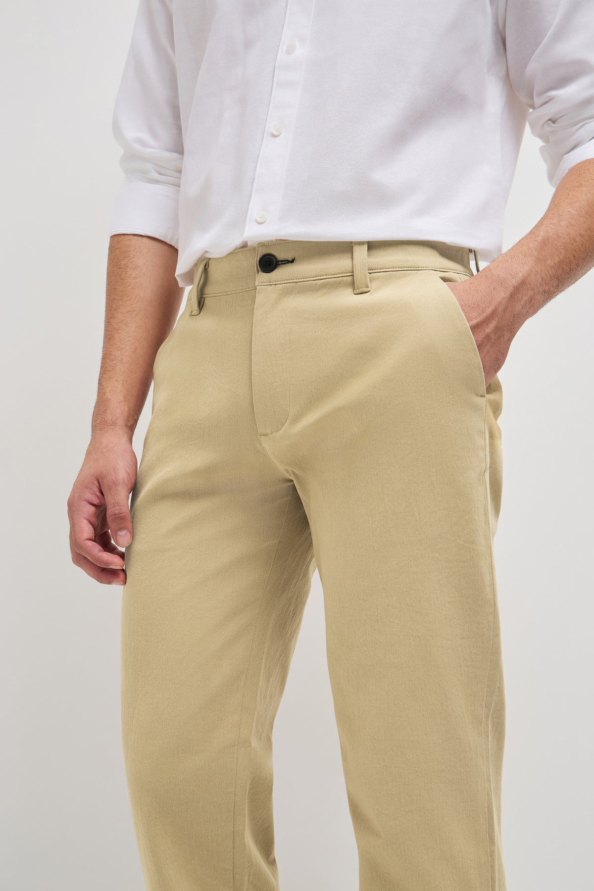 Classic Casual Chinos Beige Khaki