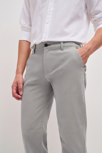 Classic Casual Chinos Light Grey