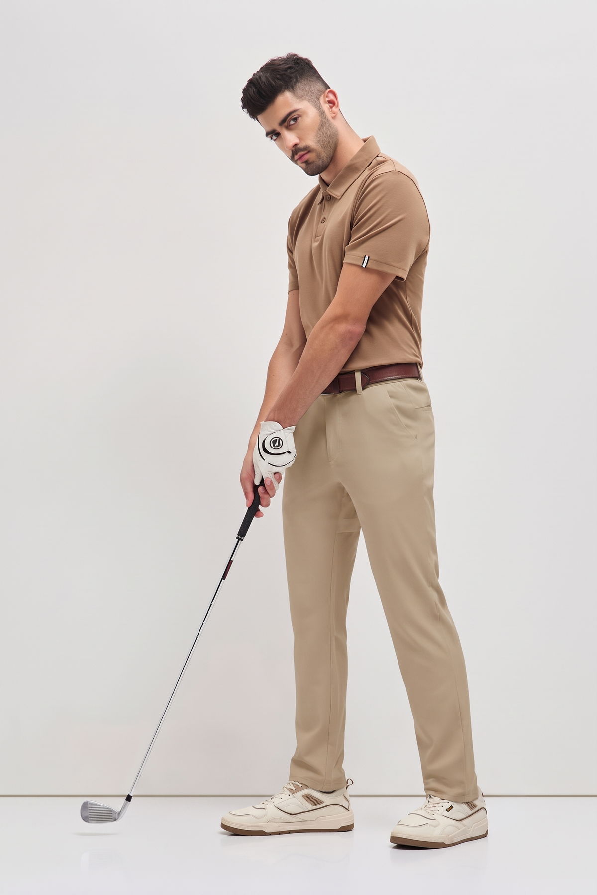 Golf Chino Trouser Beige Khaki