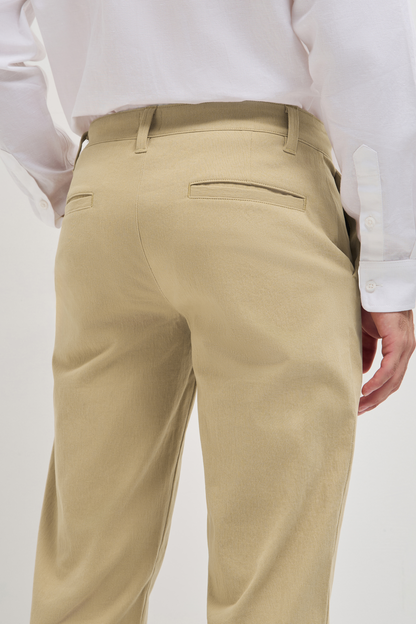 Classic Casual Chinos Beige Khaki
