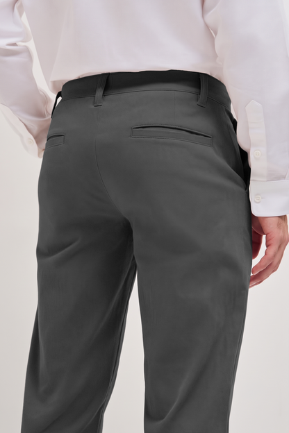 Classic Casual Chinos Grey Charcoal