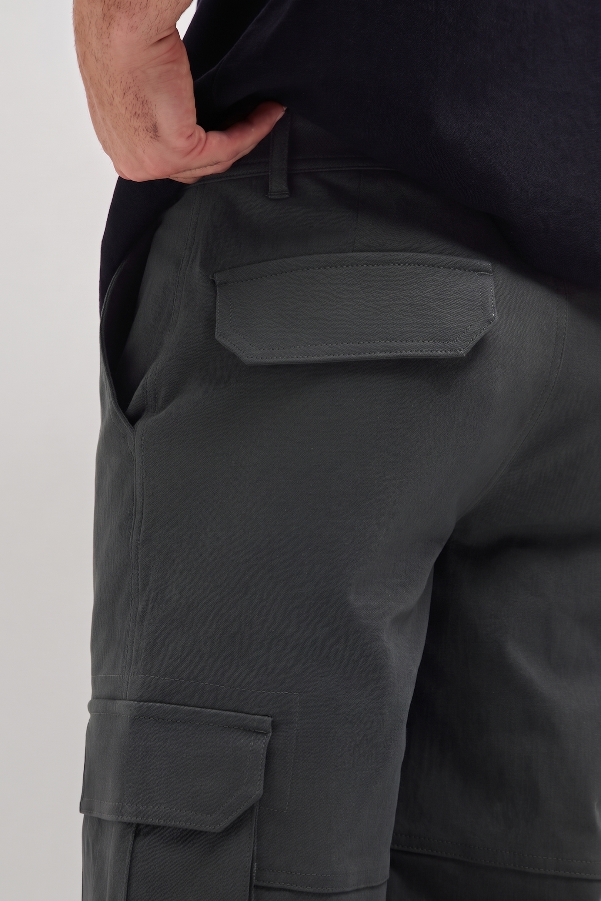 Classic Cargo Trouser Grey Charcoal