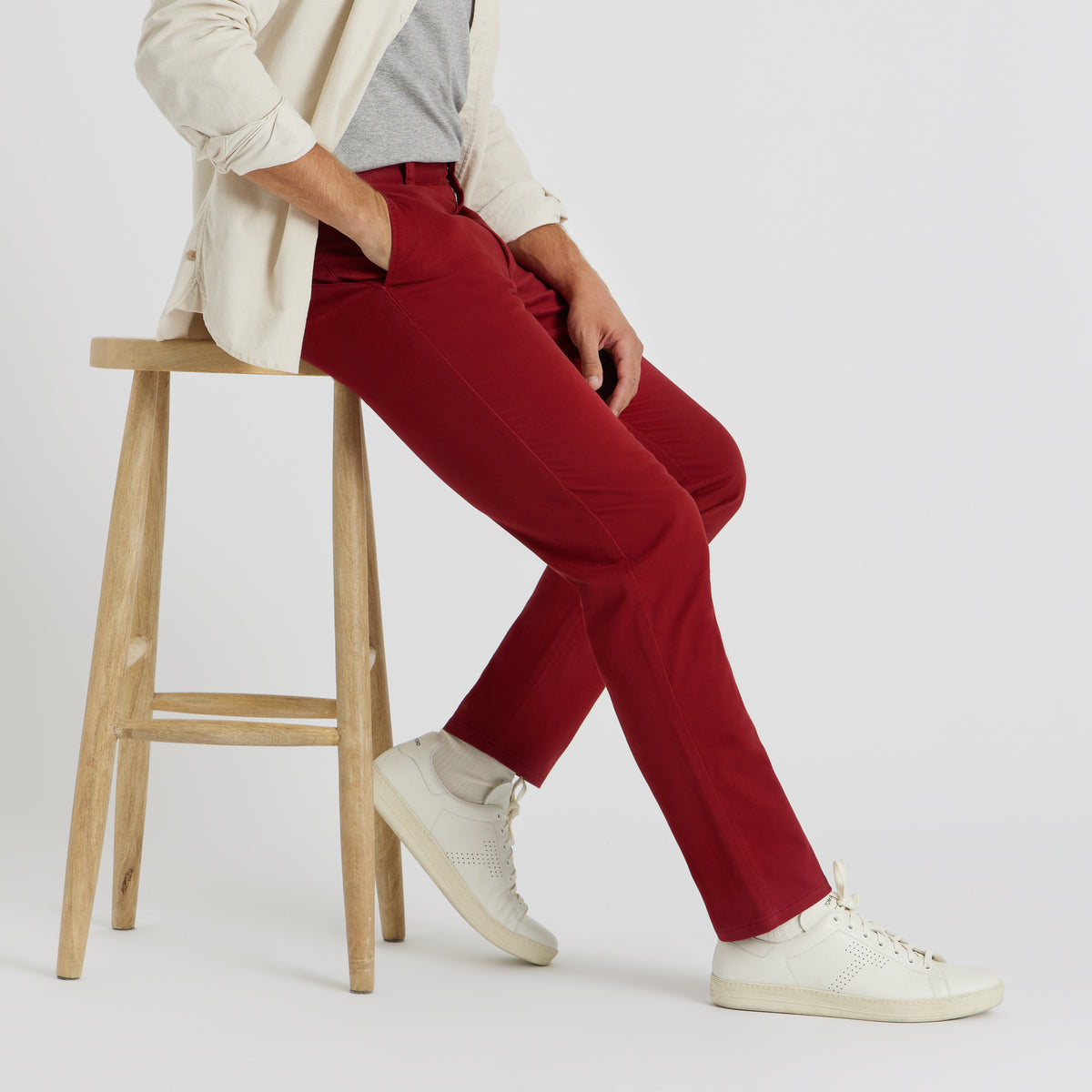 Classic Casual Chinos Maroon