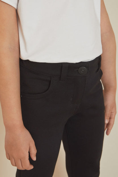 Girls Comfort Stretch Trousers Black