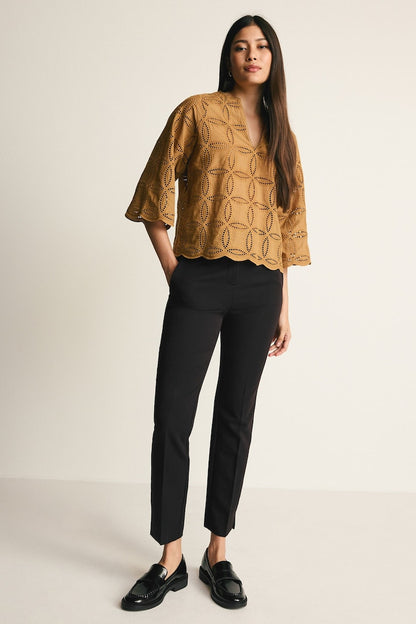 Slim Tailored Trousers Black