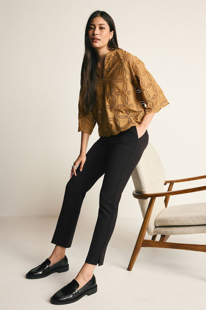 Slim Tailored Trousers Black