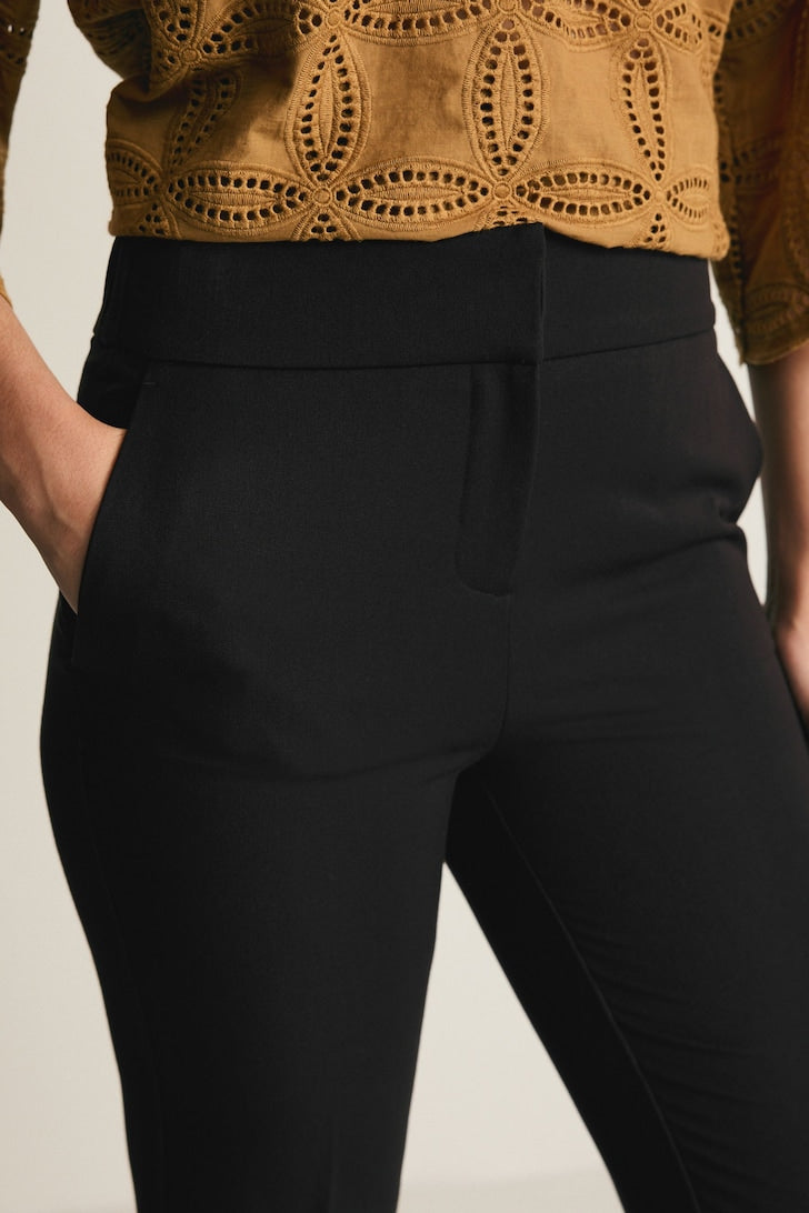 Slim Tailored Trousers Black