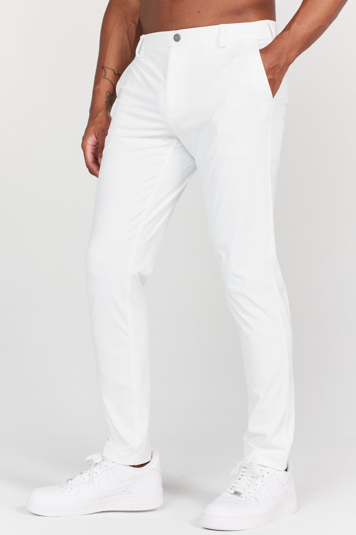Tech Stretch Golf Chino White