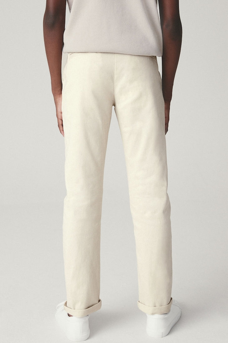 Boys Stretch Chino Trousers Ecru neutral