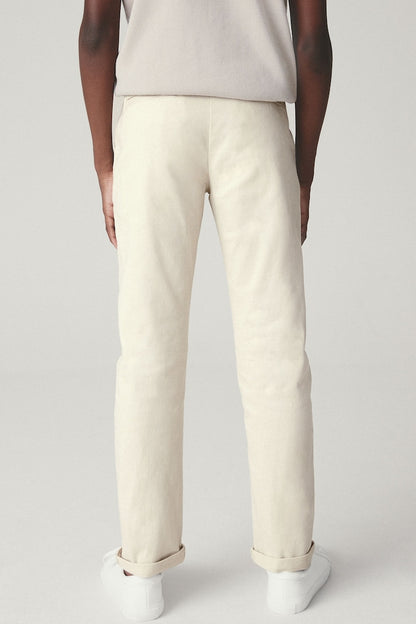 Boys Stretch Chino Trousers Ecru neutral