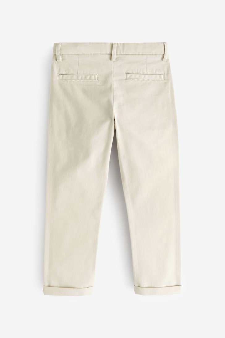 Boys Stretch Chino Trousers Ecru neutral