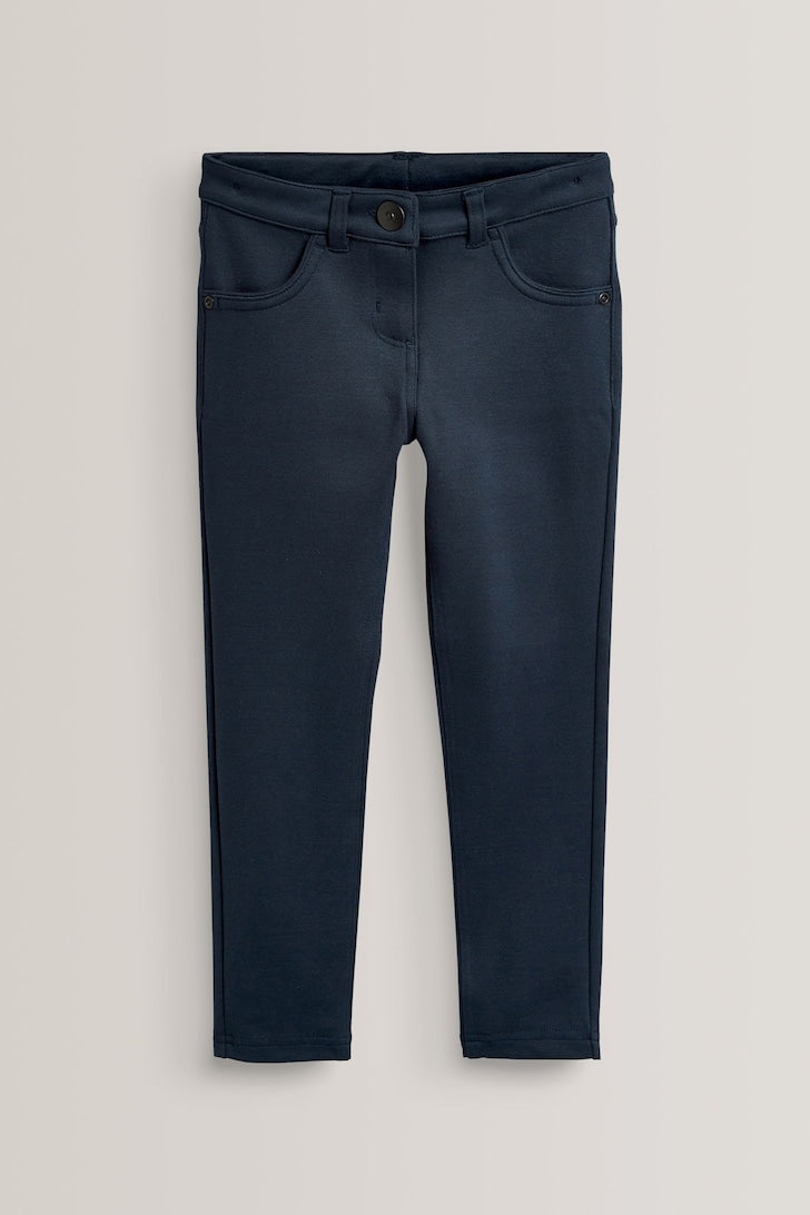Girls Comfort Stretch Trousers Navy