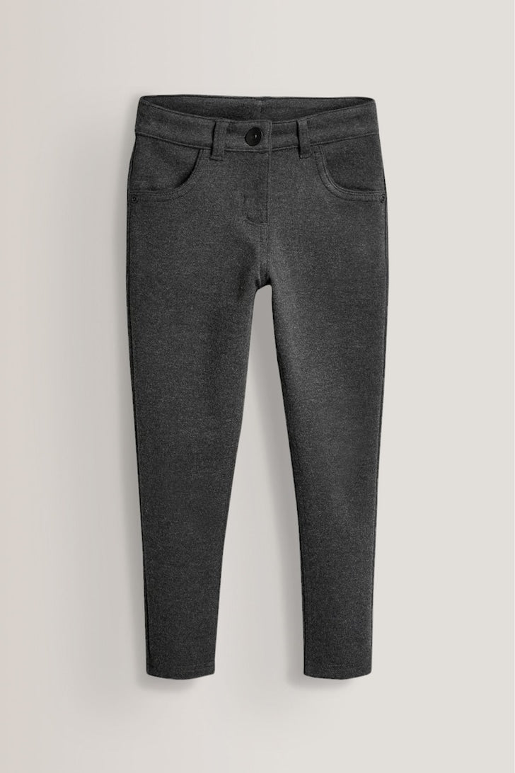 Girls Comfort Stretch Trousers Grey