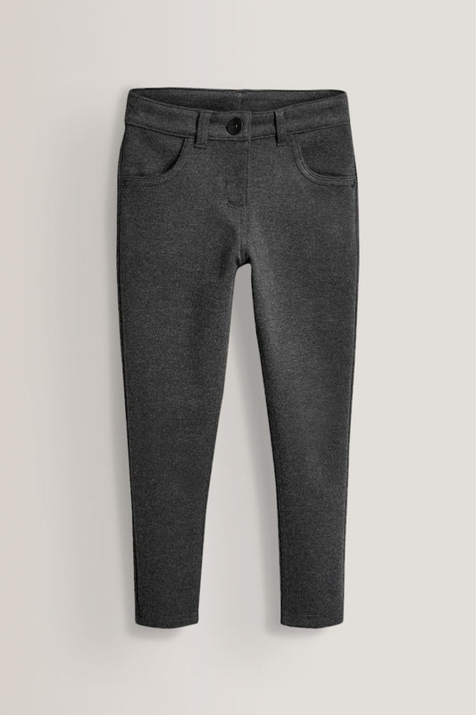 Girls Comfort Stretch Trousers Grey