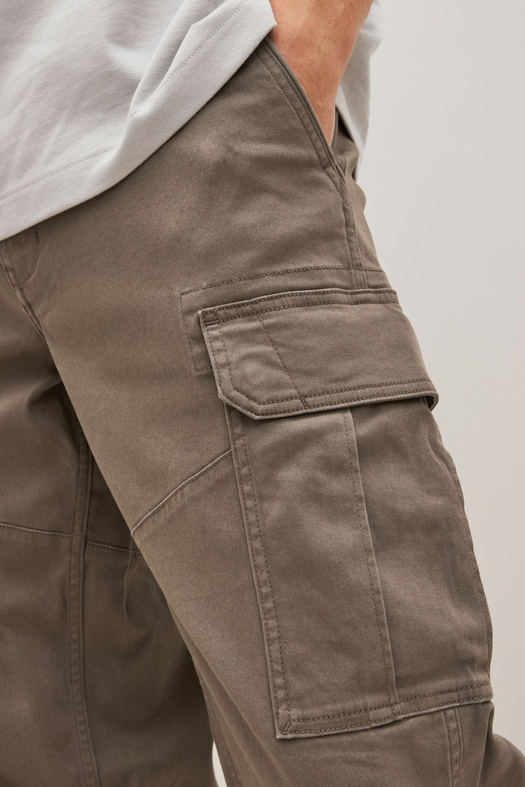 Classic Cargo Trouser Brown Mushroom