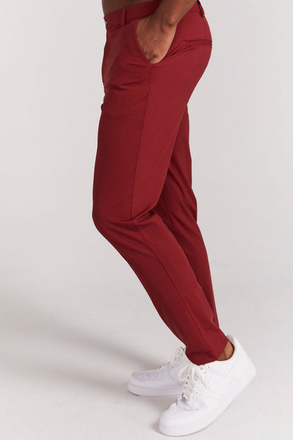 Tech Stretch Golf Chino Maroon