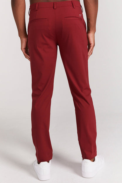 Tech Stretch Golf Chino Maroon