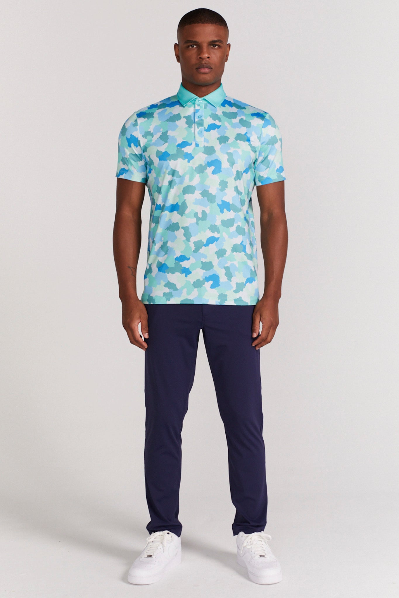 Tech Stretch Golf Chino Blue