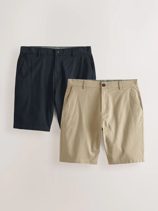 2 Pack Classic Chino Shorts