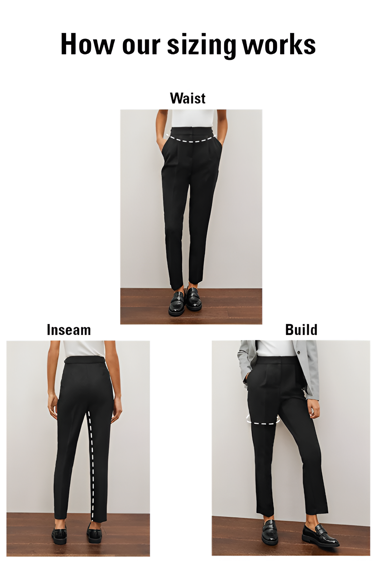 Slim Tailored Trousers Black