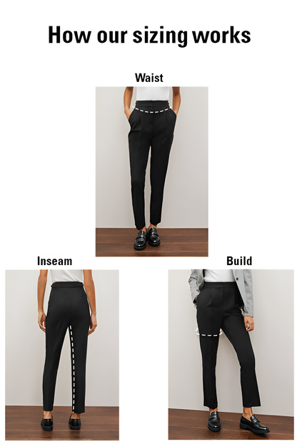 Slim Tailored Trousers Black
