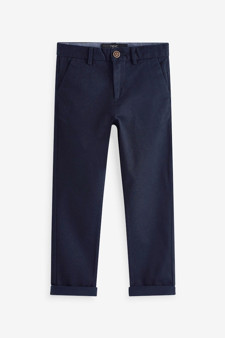 Boys Stretch Chino Trousers Navy blue