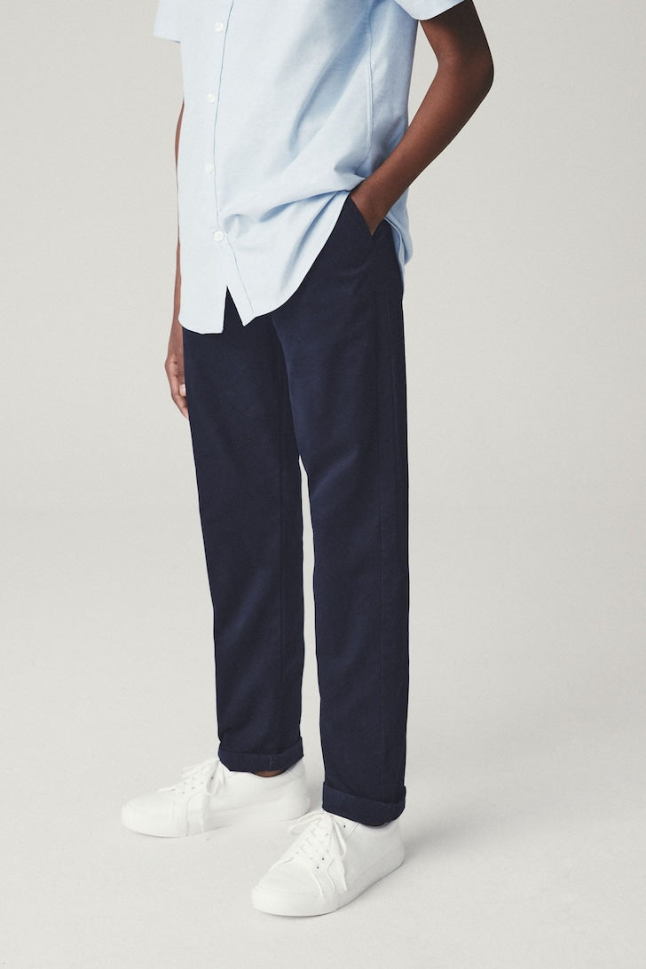 Boys Stretch Chino Trousers Navy blue